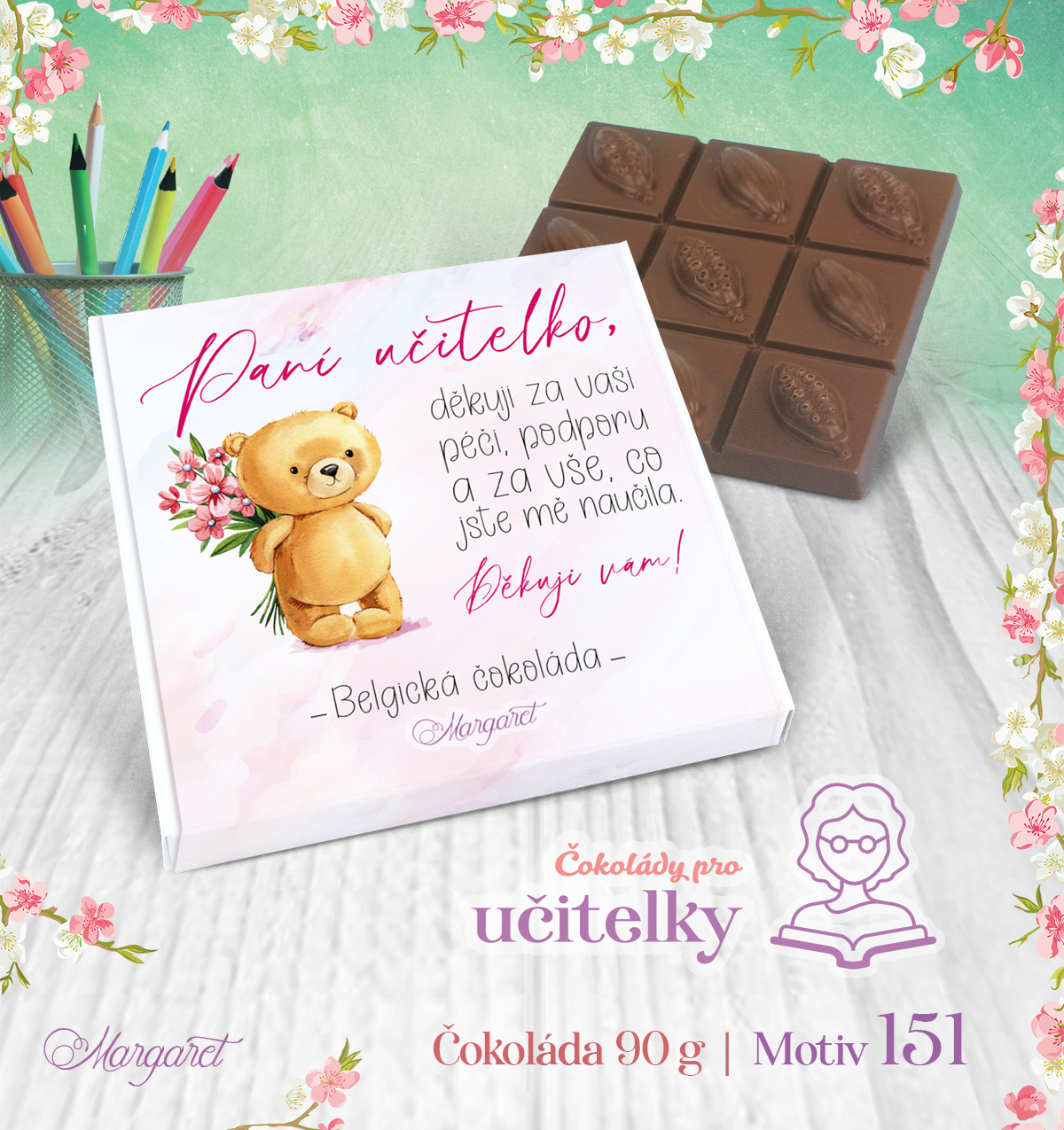 Belgická čokoláda 90 g | Motiv 151